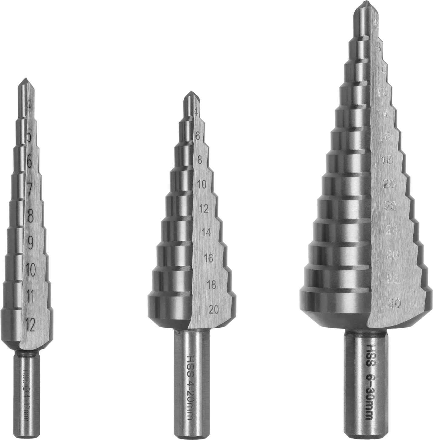 Zestaw 3x Wiertło Stopniowe HSS STALCO PERFECT S-72526