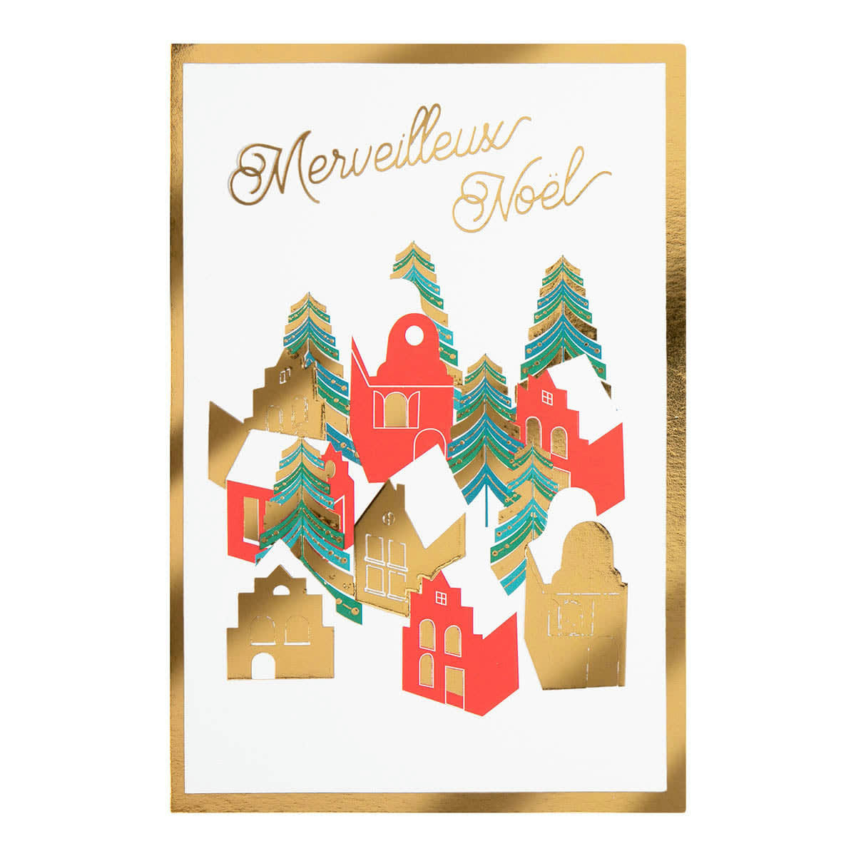 - Carte De Vœux Noël Chic Village Noël