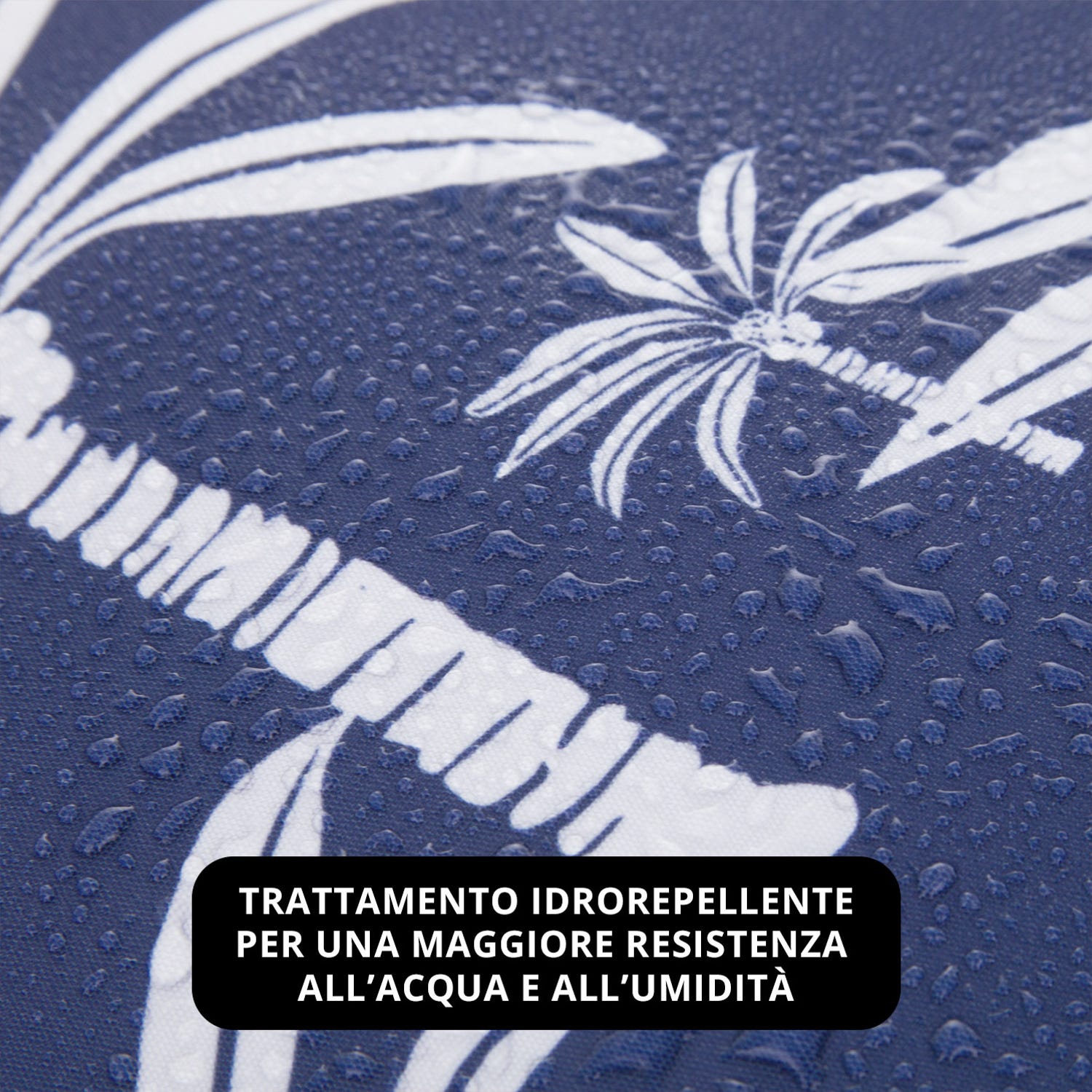 Cuscino sedia idrorepellente 40x40 cm blu