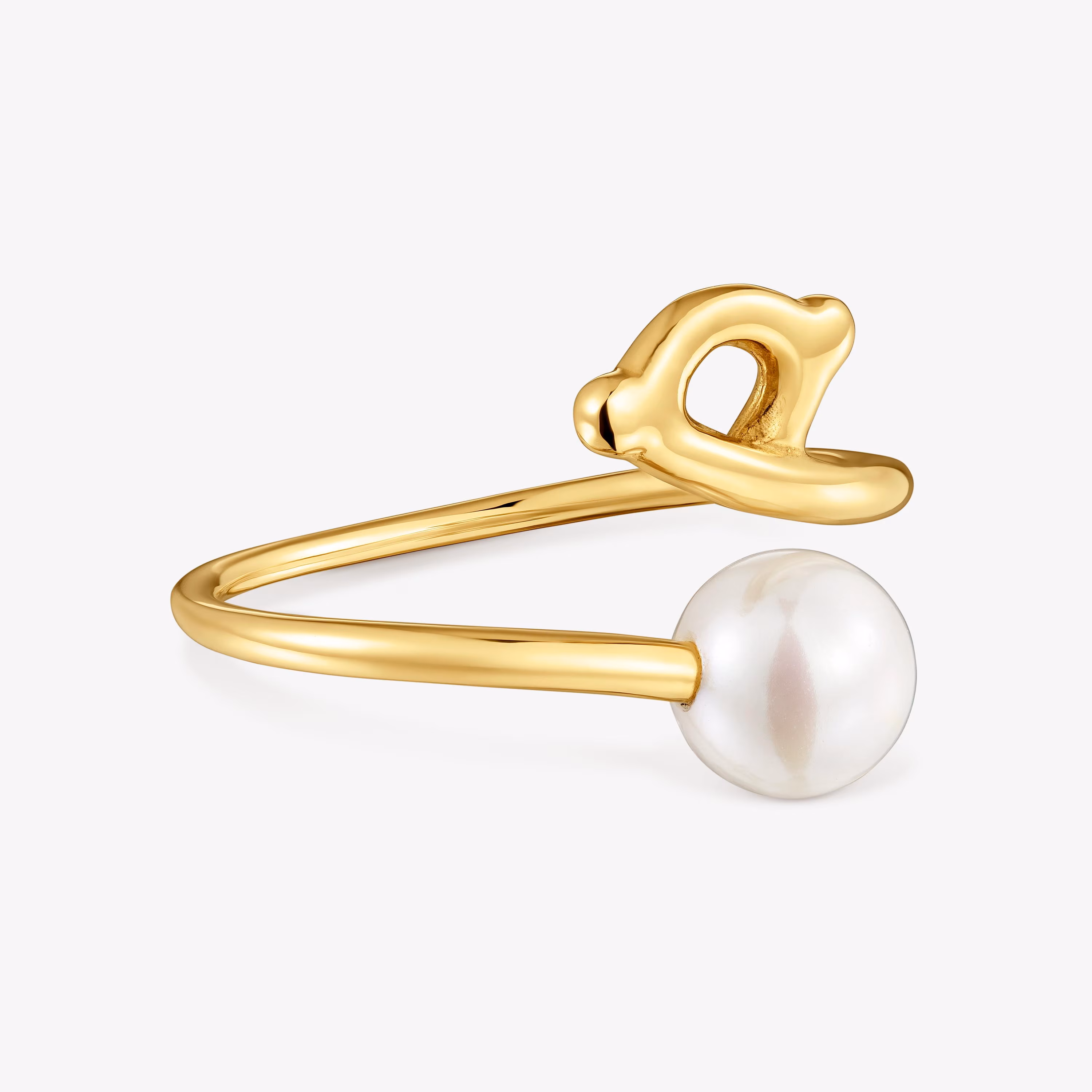 Anillo de oro 9 kt motivo oso y perla cultivada TOUS Infinity