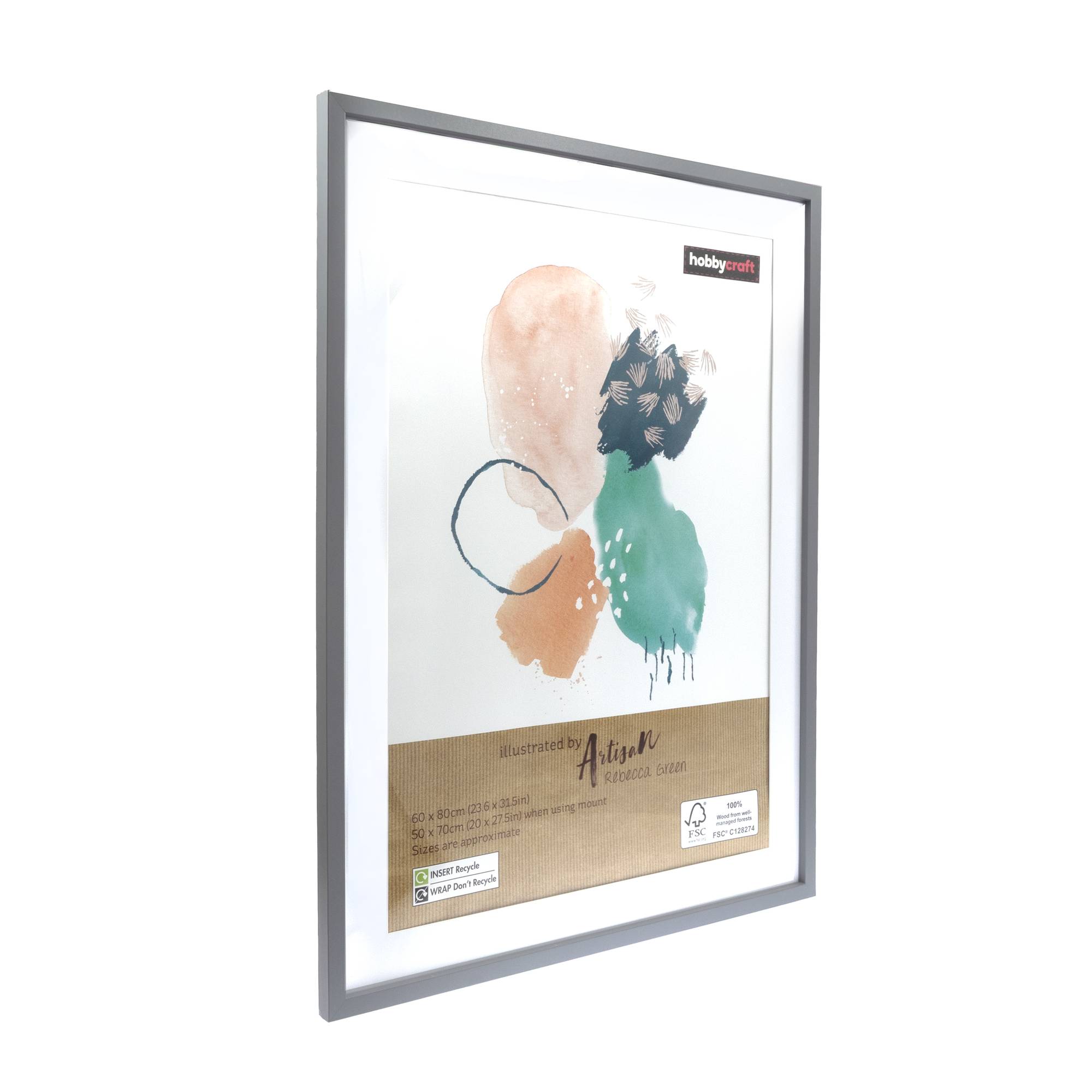 Light Grey Picture Frame 60cm x 80cm