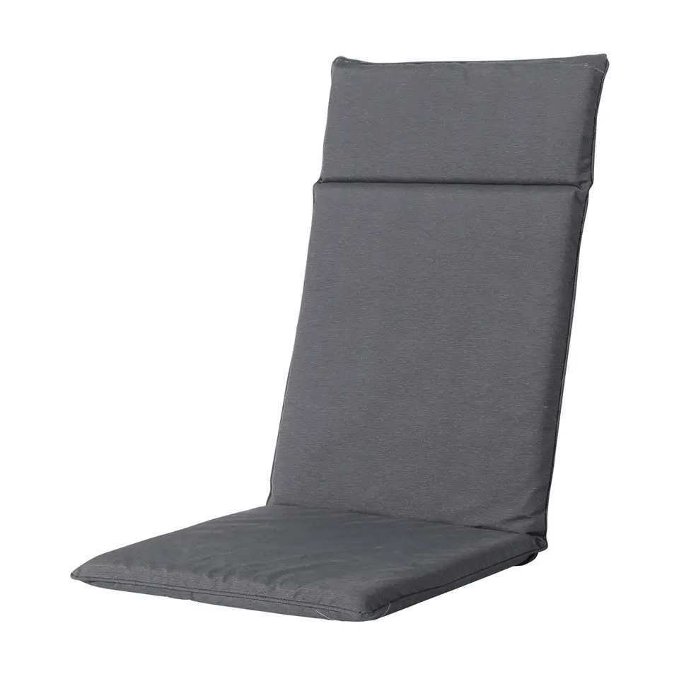 Madison - Tuinstoelkussen Hoge Rug Panama grey - Ca. 120x50 cm - Set van 4