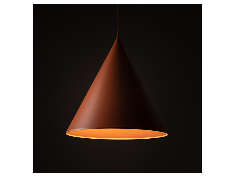 Lampa wisząca Cono Brick 32 cm metalowa ceglana