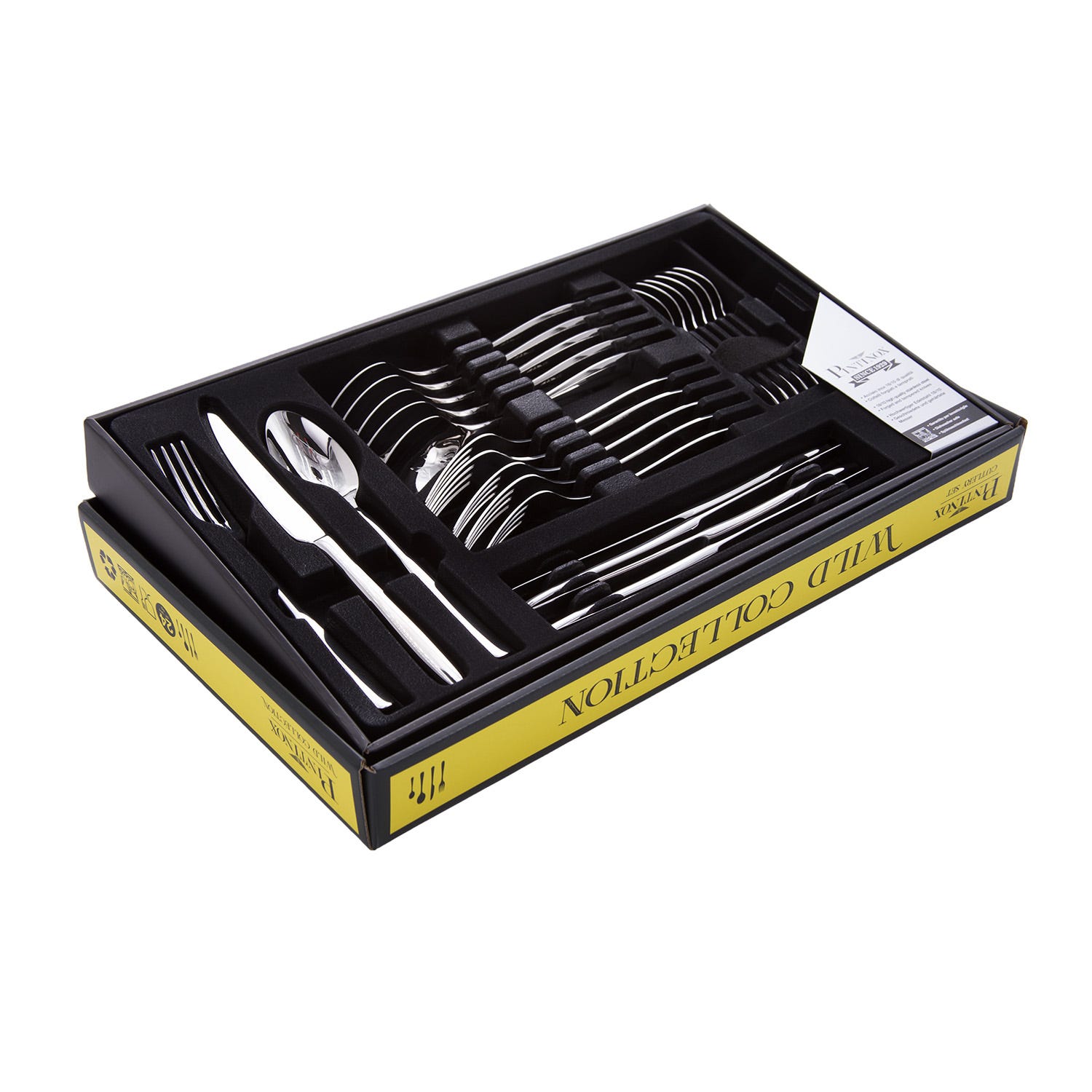 Set 24 posate acciaio inox Lion Wild Collection