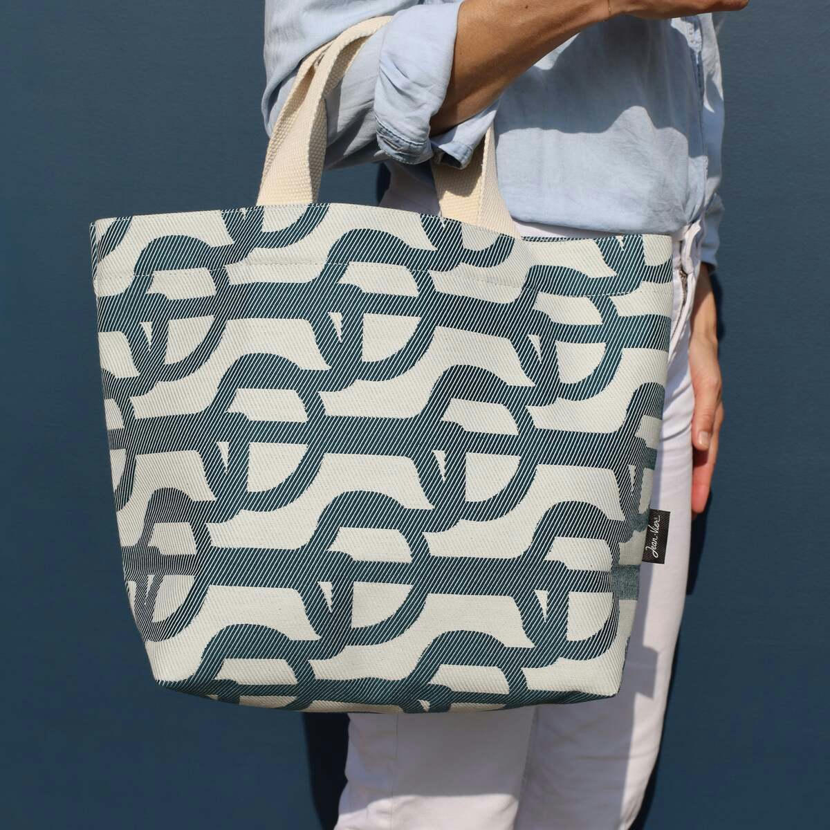 AMARRA - Sac coton Bleu 42x30x13 cm