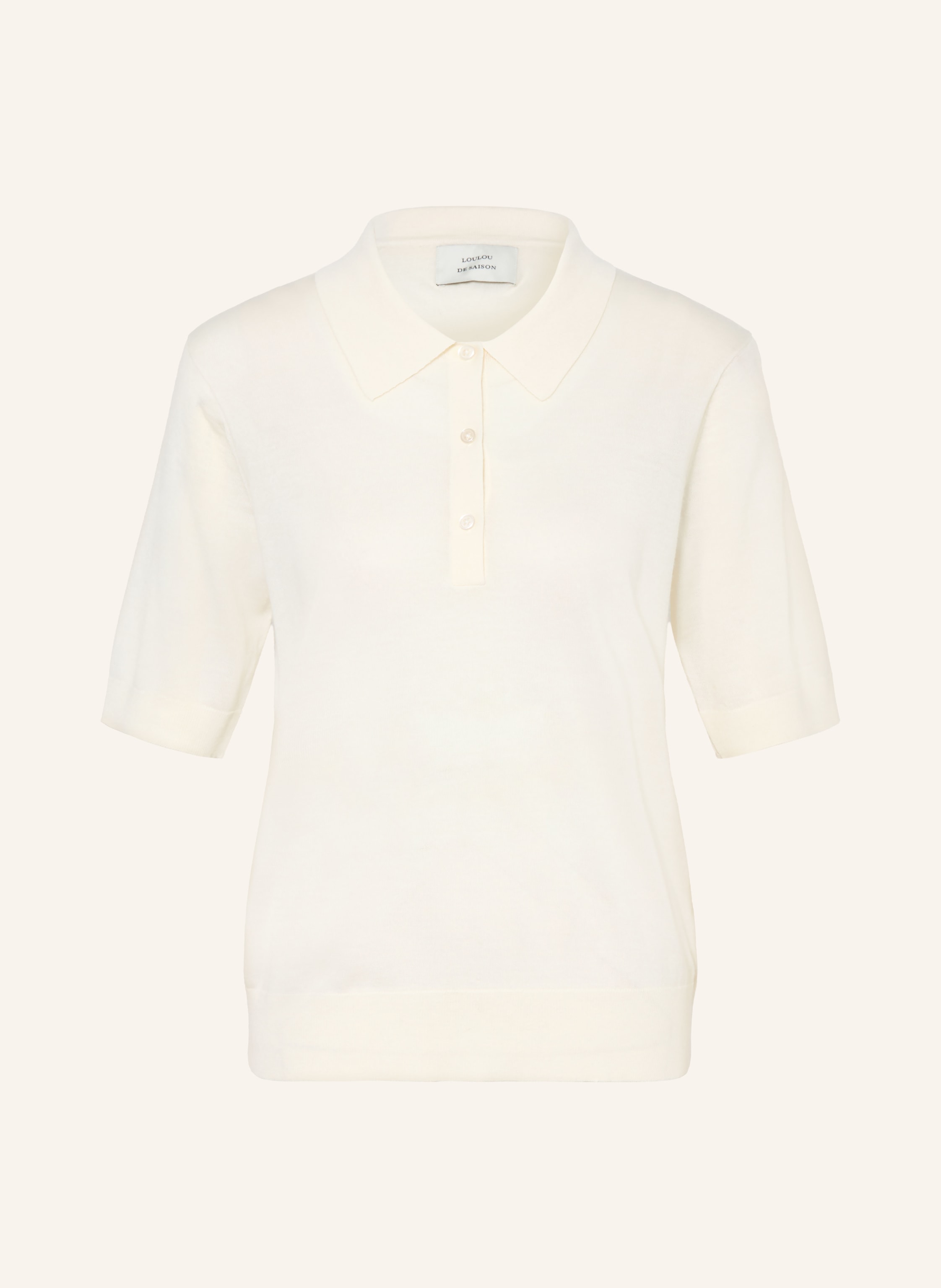 LOULOU DE SAISON Strick-Poloshirt MIGO aus Cashmere