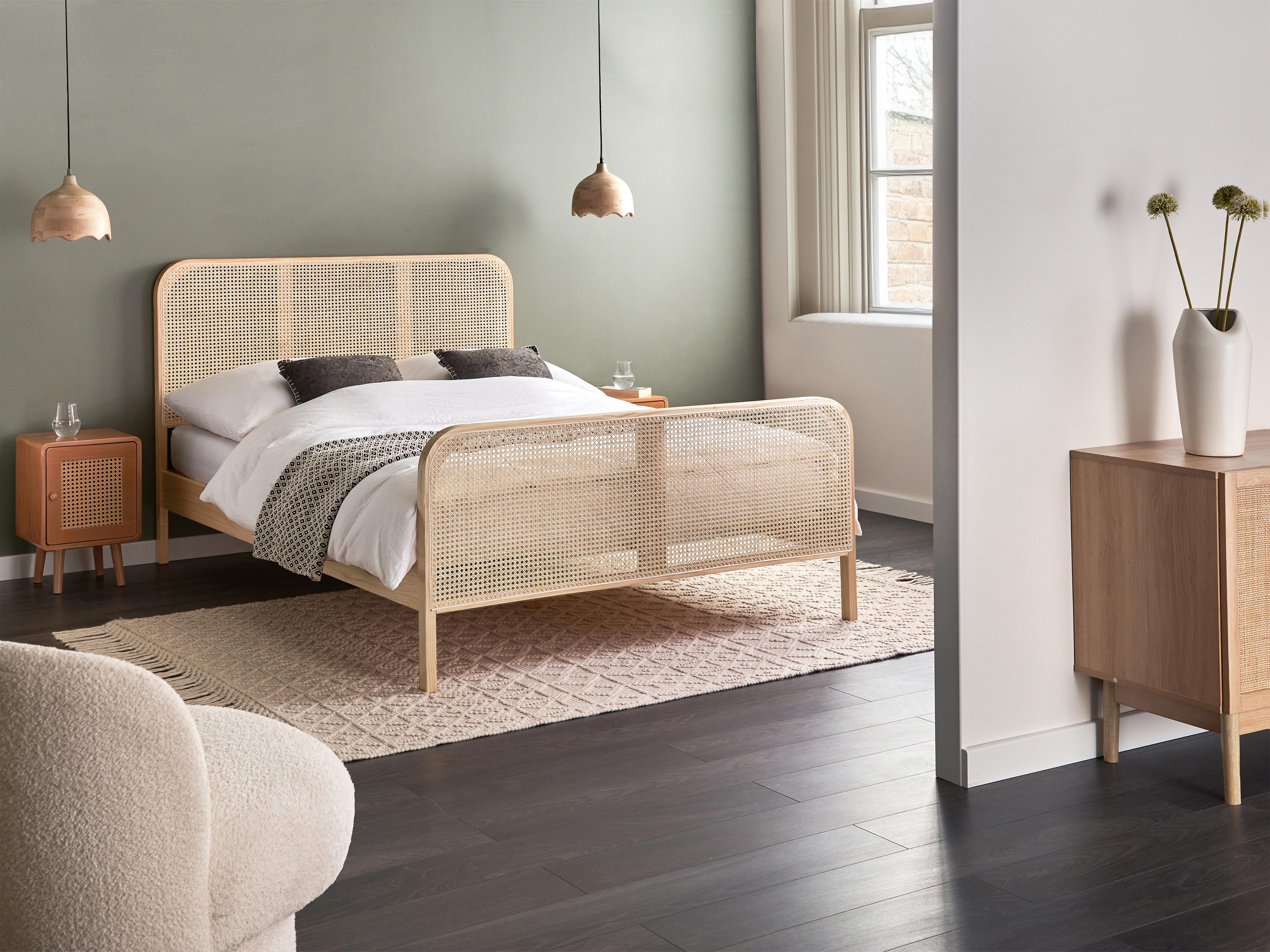 Bed Pine Wood GONFARON 140 x 200 cm (EU Double) Light Brown