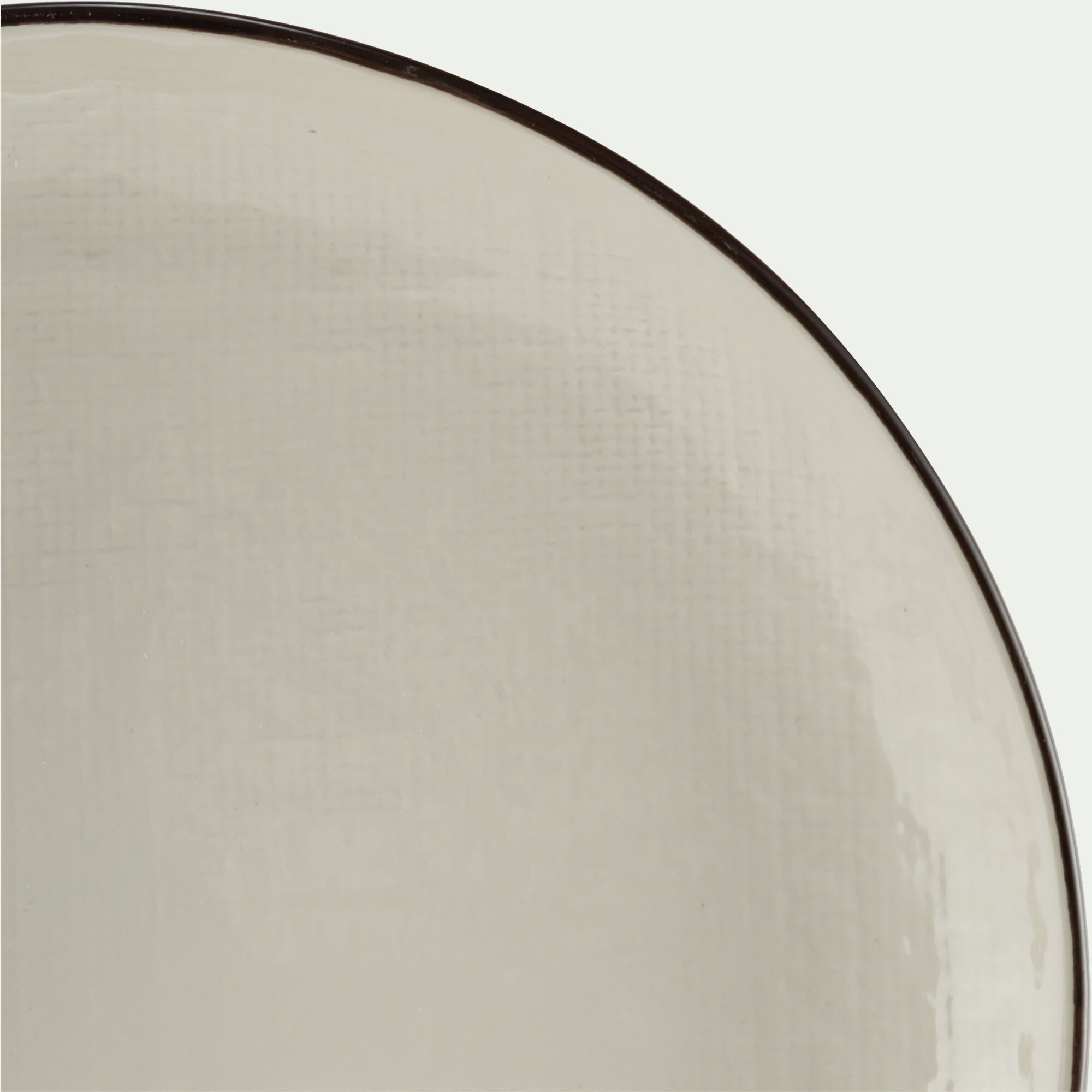 ZIA - Assiette à dessert en grès D19,7cm - blanc