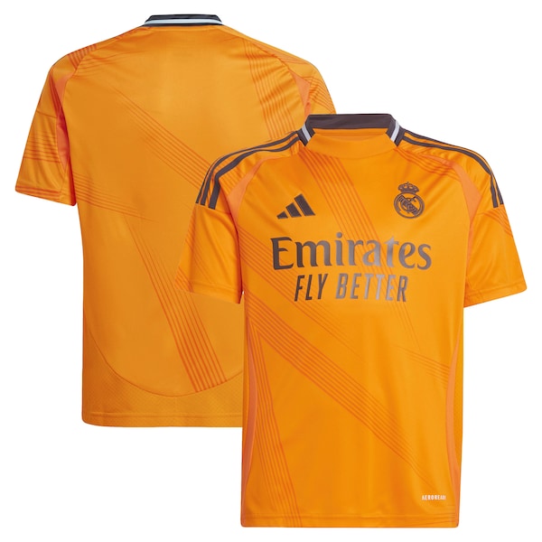 Los Merengues adidas Youth 2024/25 Away Replica Jersey - Orange