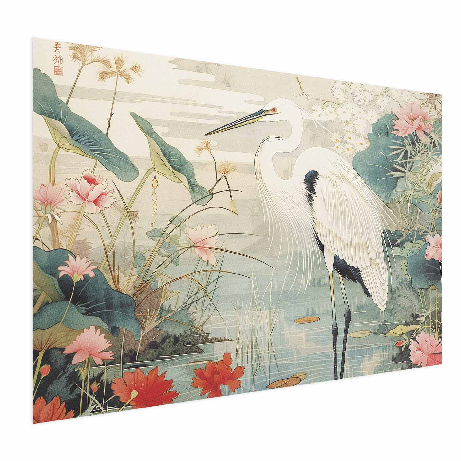 Plakat Nad azjatyckim stawem 60x40 cm
