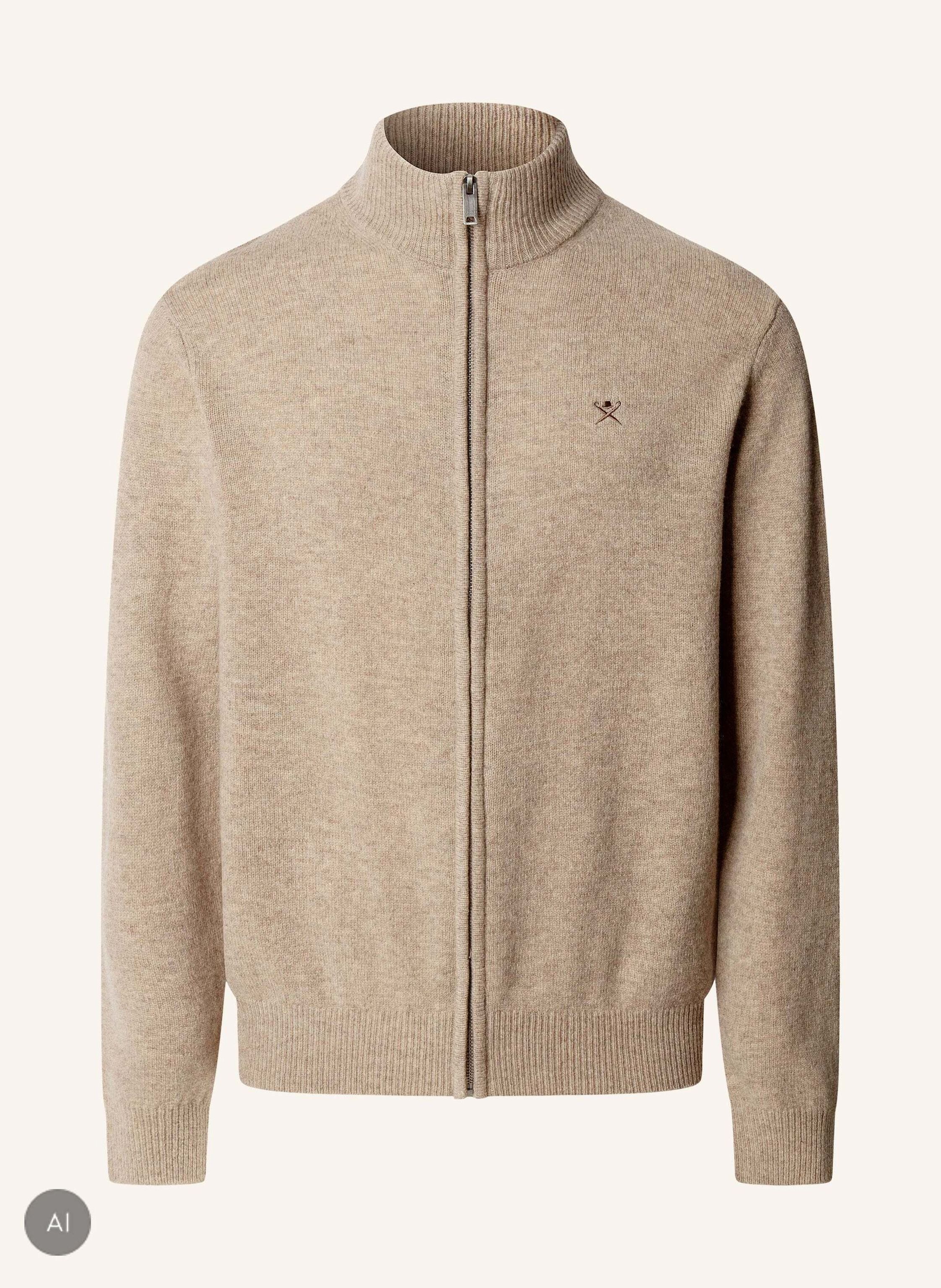 HACKETT LONDON Pullover LAMBSWOOL FZIP