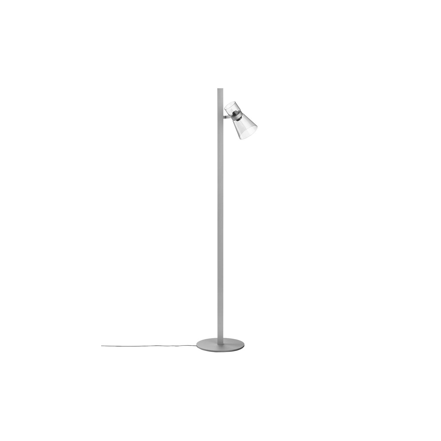 NOCTURNE F1 CONE Floor Lamp, silver