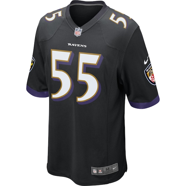 Youth Baltimore Ravens Terrell Suggs Nike Black Alternate Game Jersey