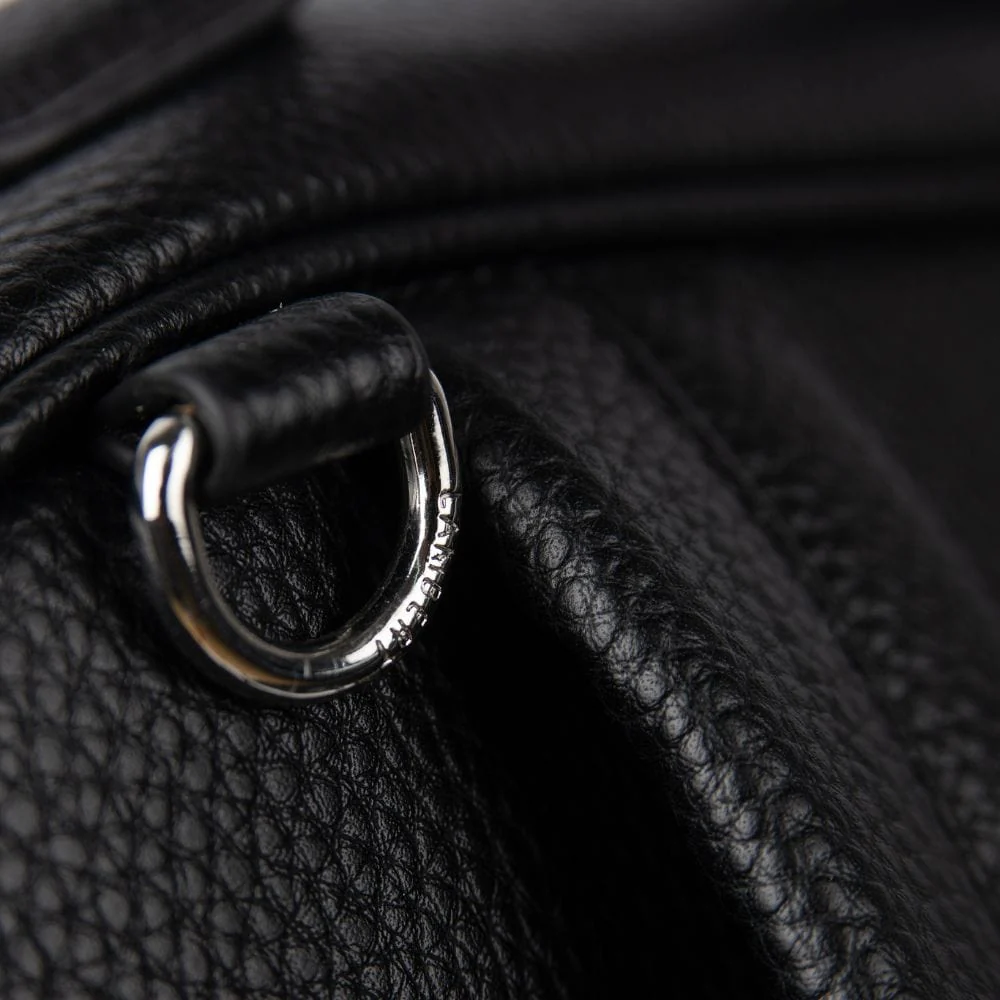 The Vicky - Black Maternity Backpack in Vegan Leather