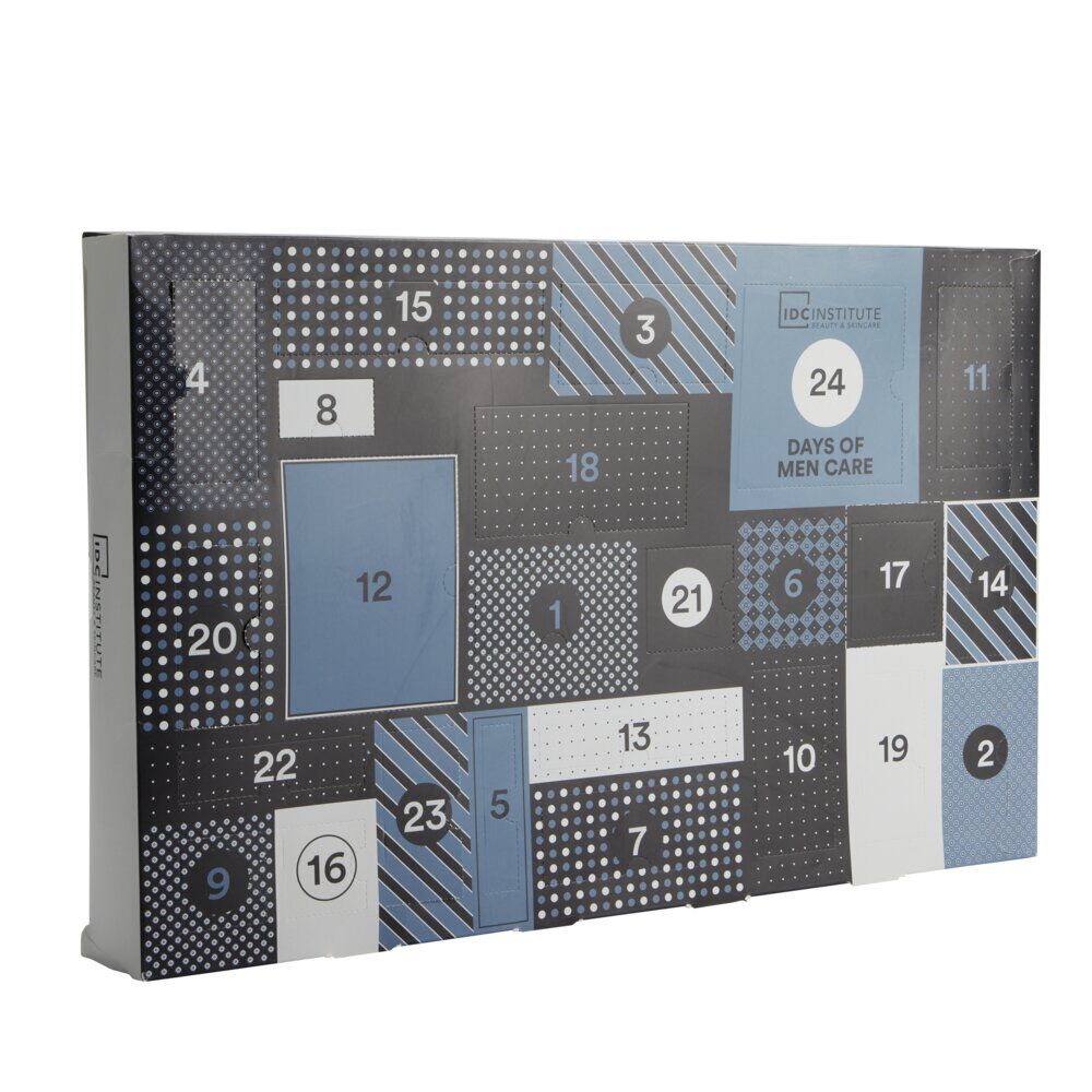 Calendrier de l'avent homme produits de beauté 24 cases IDC Institute