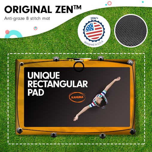 NNEDPE Kahuna Trampoline 8 ft x 11 ft Rectangular Outdoor - Orange