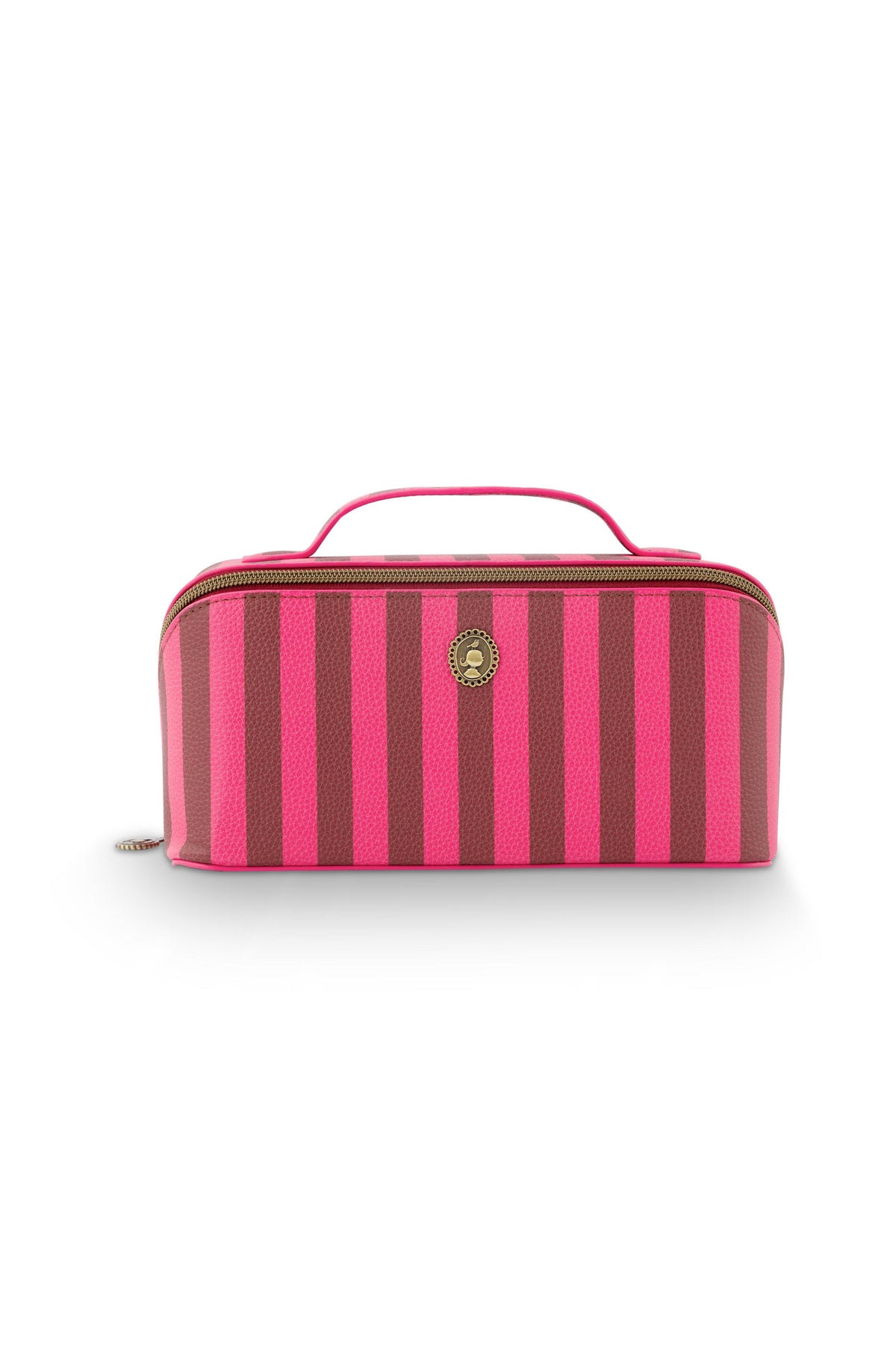 Pip Studio - Cyrille Make-up Tasje Dames - Stripe - Roze - 11x5x22cm