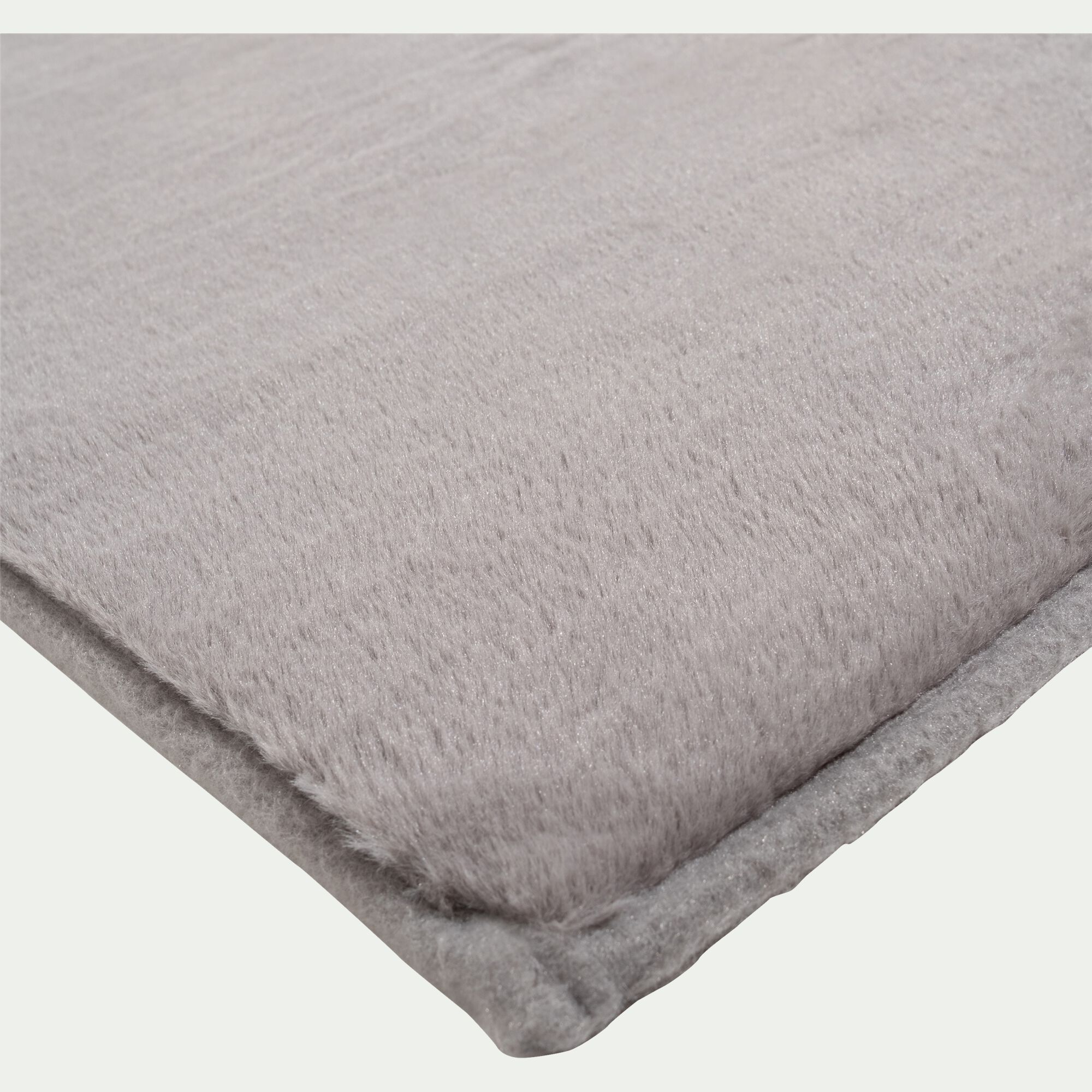 ROBIN - Tapis imitation fourrure - gris restanque 100x150cm