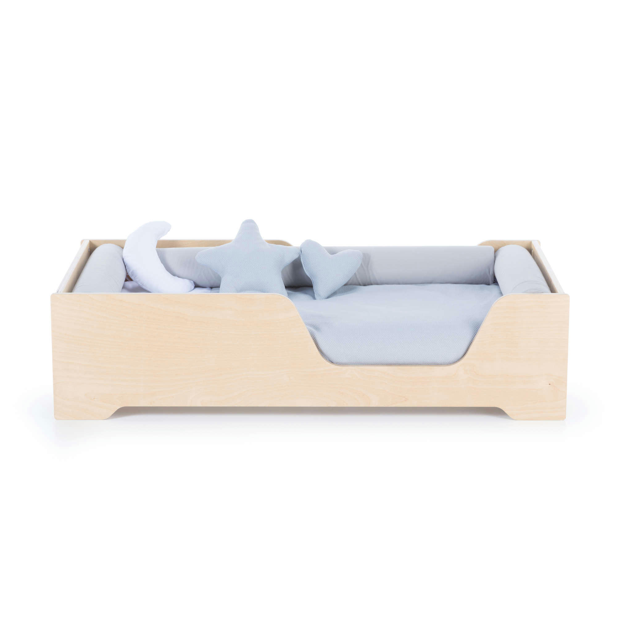 ILMOON - Lit bébé basso Montessori 70x140 cm en bois