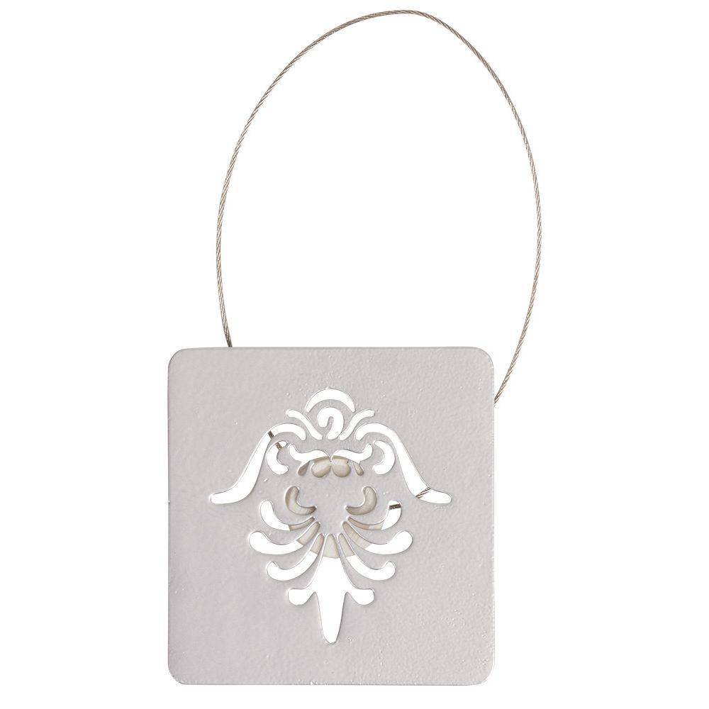 Embrasse aimantée carrée métal gris