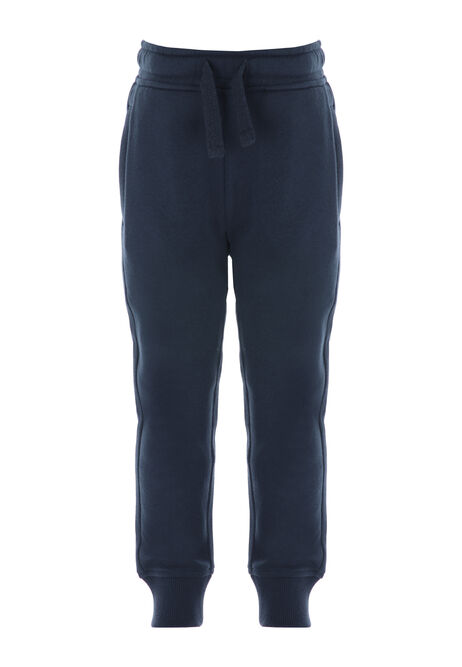 Younger Boys Plain Navy Joggers