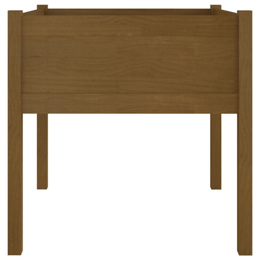 NNEVL Garden Planter Honey Brown 70x70x70 cm Solid Pinewood