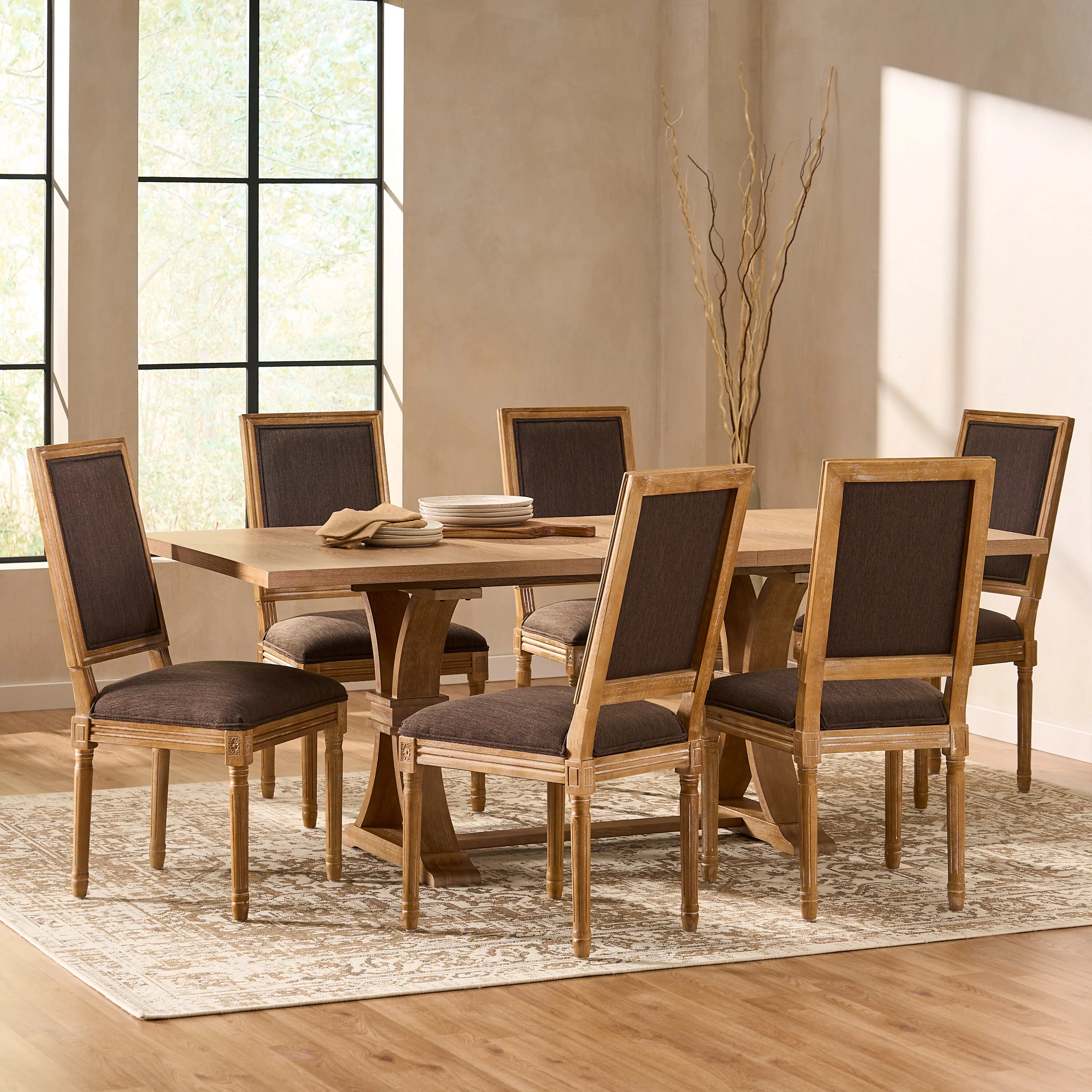 Regina Wood Dining Set by Christopher Knight Home