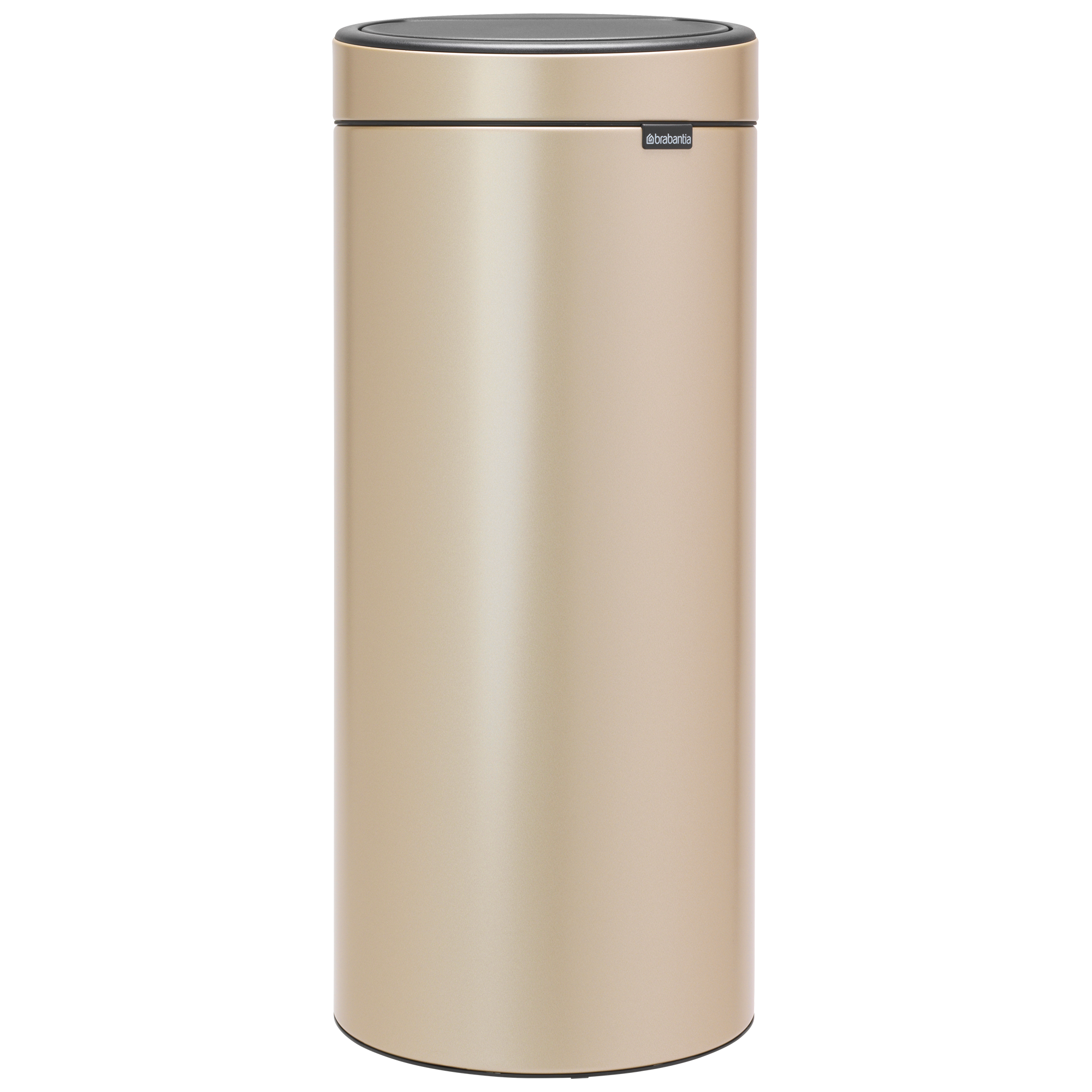 Brabantia Touch Bin New afvalemmer, 30 liter, kunststof binnenemmer - Metallic Gold