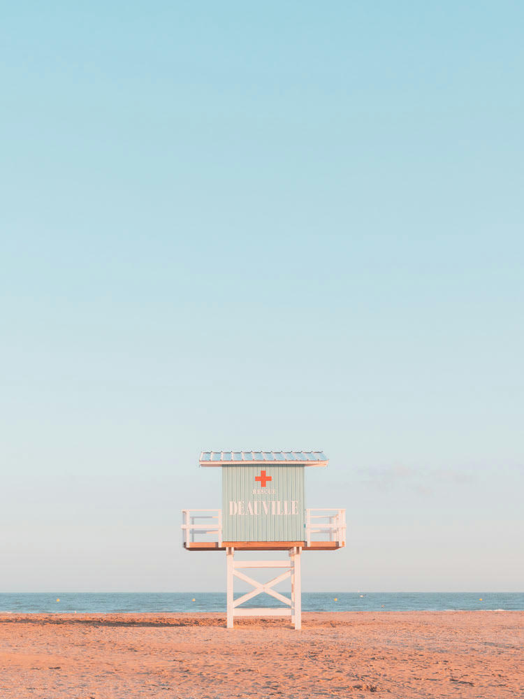 DEAUVILLE - Photographie d'art de Nicolas Rottiers 30x40 cm sur plexi