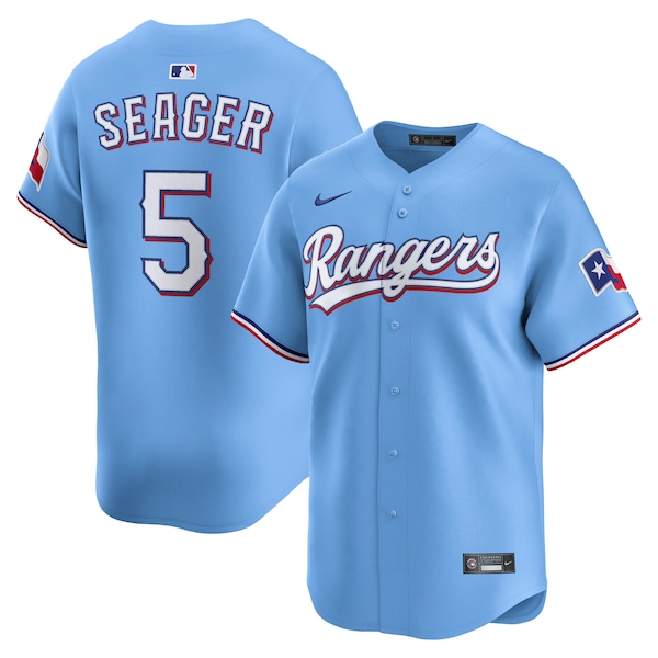 Corey Seager Texas Rangers Nike Alternate Limited Player Jersey - Light Blue/Royal