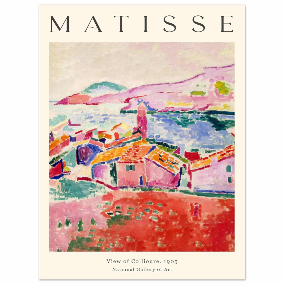 Artfulprints Poster Matisse - View of Collioure 1905  - 30x40 cm - Meerkleurig