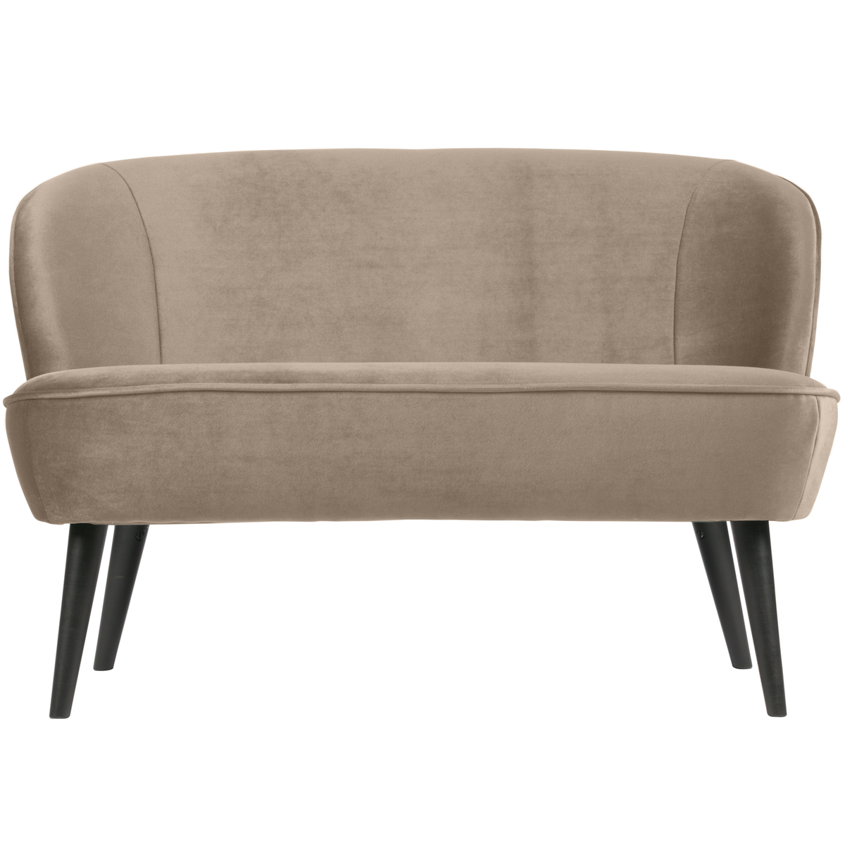 WOOOD bankje Sara - Velvet - Khaki - 73x110x72