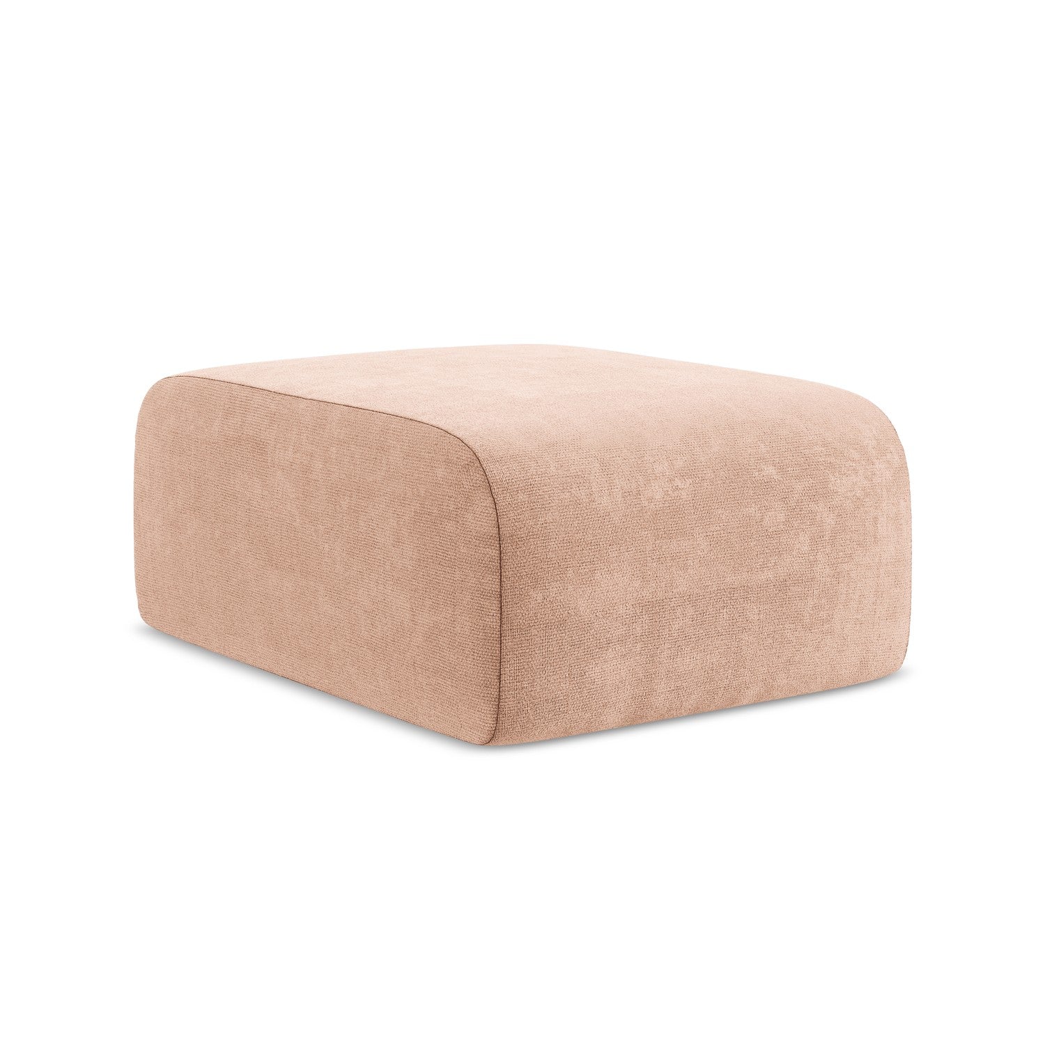 LaMiaSofa Poef Cervo - chenille stof - perzik - 72x94x42