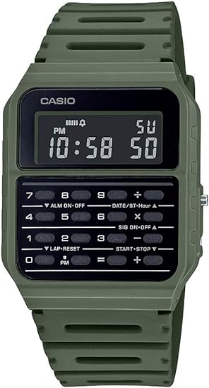 Casio CA53W Vintage Series | Data Bank | 1/100 SEC Stopwatch | Water Resistant | 8 Digit Calculator | Dual Time | Resin Band | Resin Case | Auto Calendar | Daily Alarm | 5 Year Battery