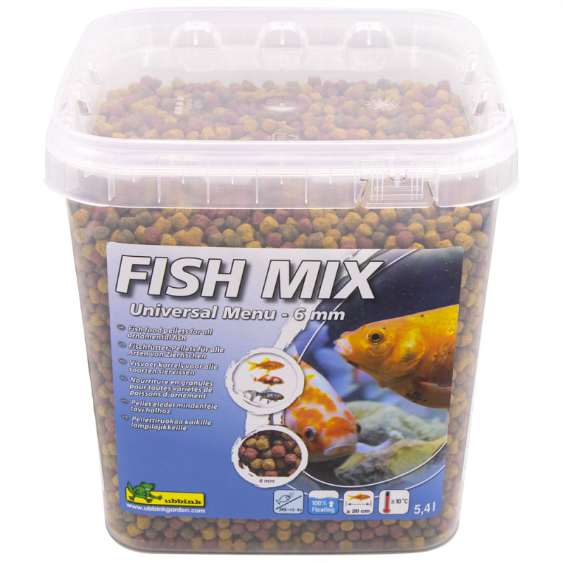 Nourriture pour poissons de bassin Fish Mix Universal Menu 5,4 L