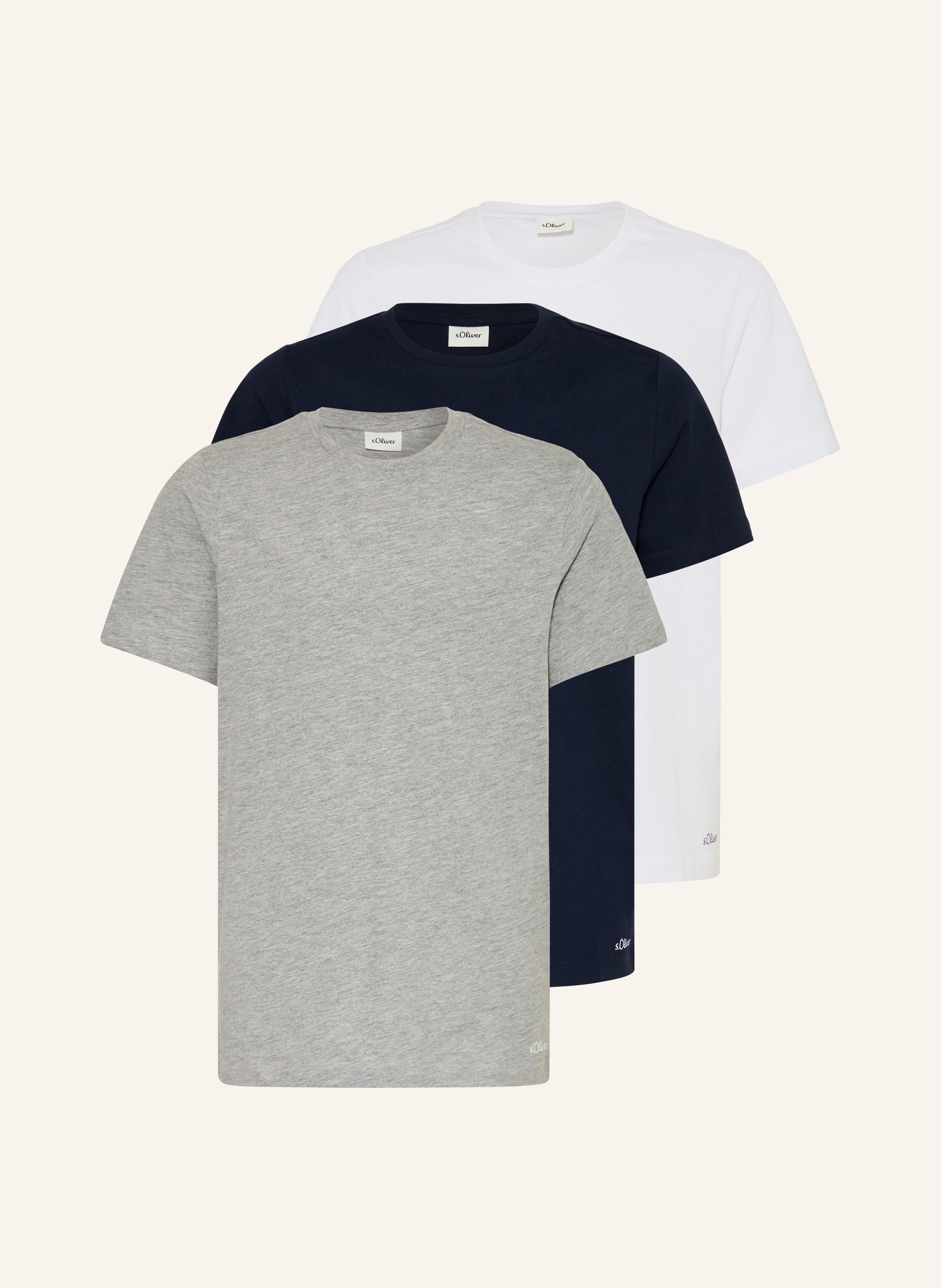 s.Oliver RED 3er-Pack T-Shirts