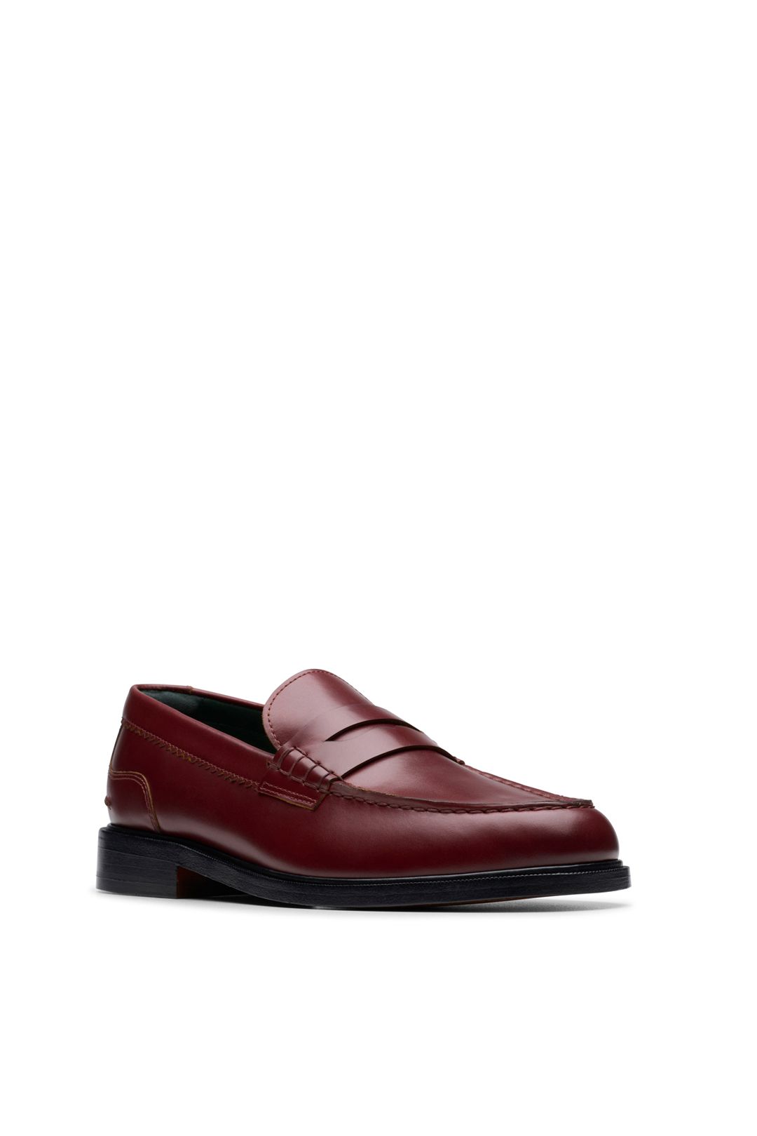 Clarks Craft James Lo Leather Lace-Up Shoe Wine