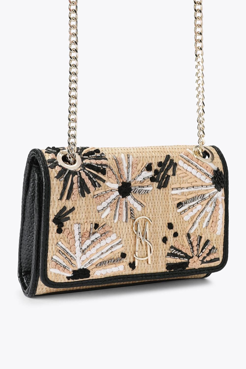 STEVE MADDEN Ramon Bag Black Raffia'