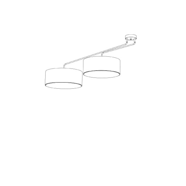 Lampa wisząca czarno-biała FALCON 6xE27x25W Nowodvorski