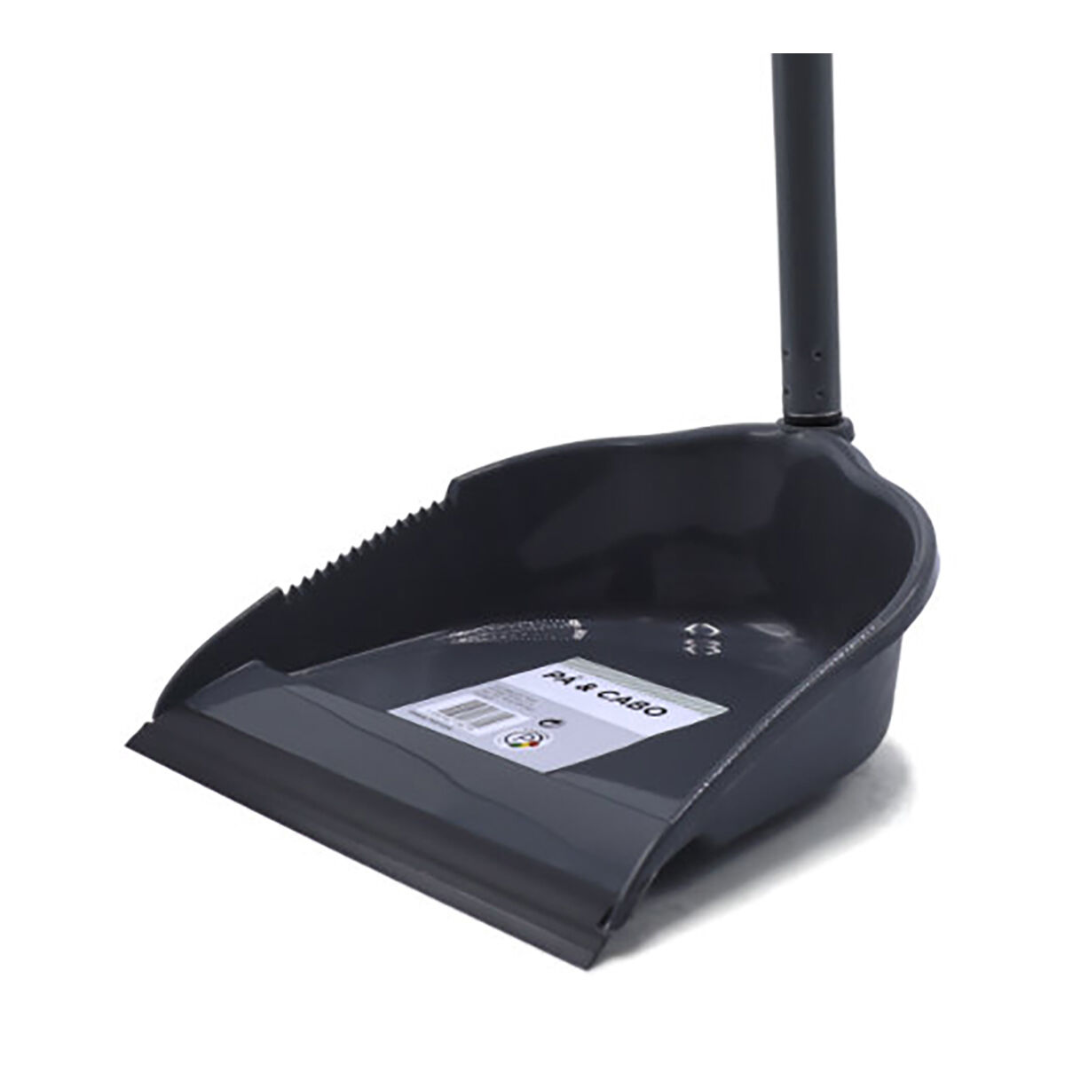 Apanhador lixo com cabo cinza