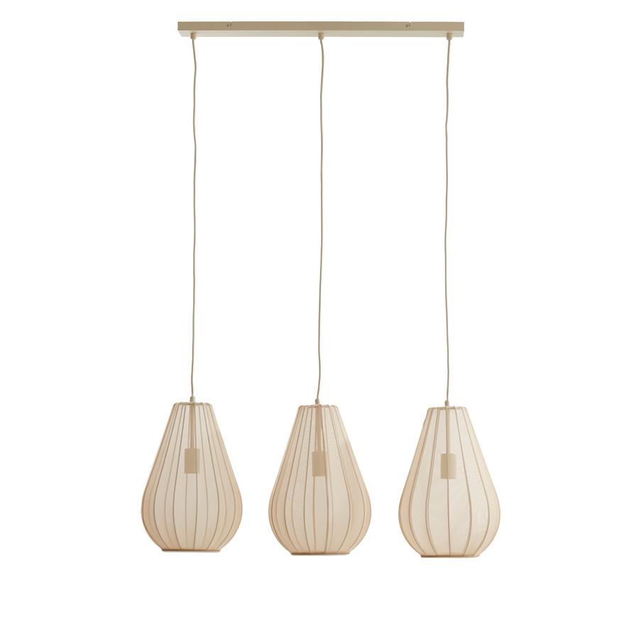 Light & Living - Itela hanglamp 3L - zand