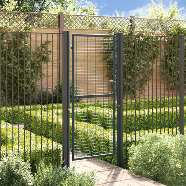 Furtka ogrodowa Antracyt 100 x 250 cm Stal vidaXL