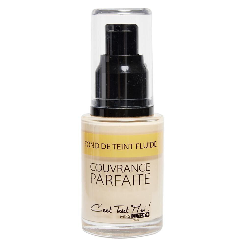 Fond de teint fluide couleur beige clair n°01