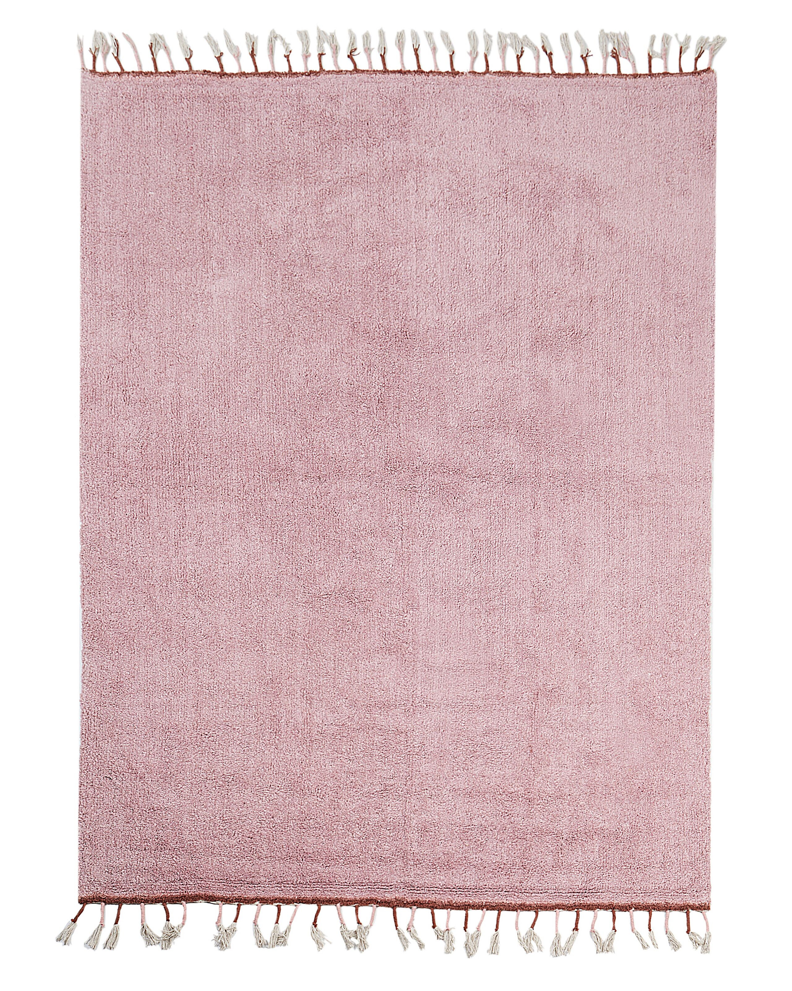 Dywan bawełniany 140x200 cm różowy