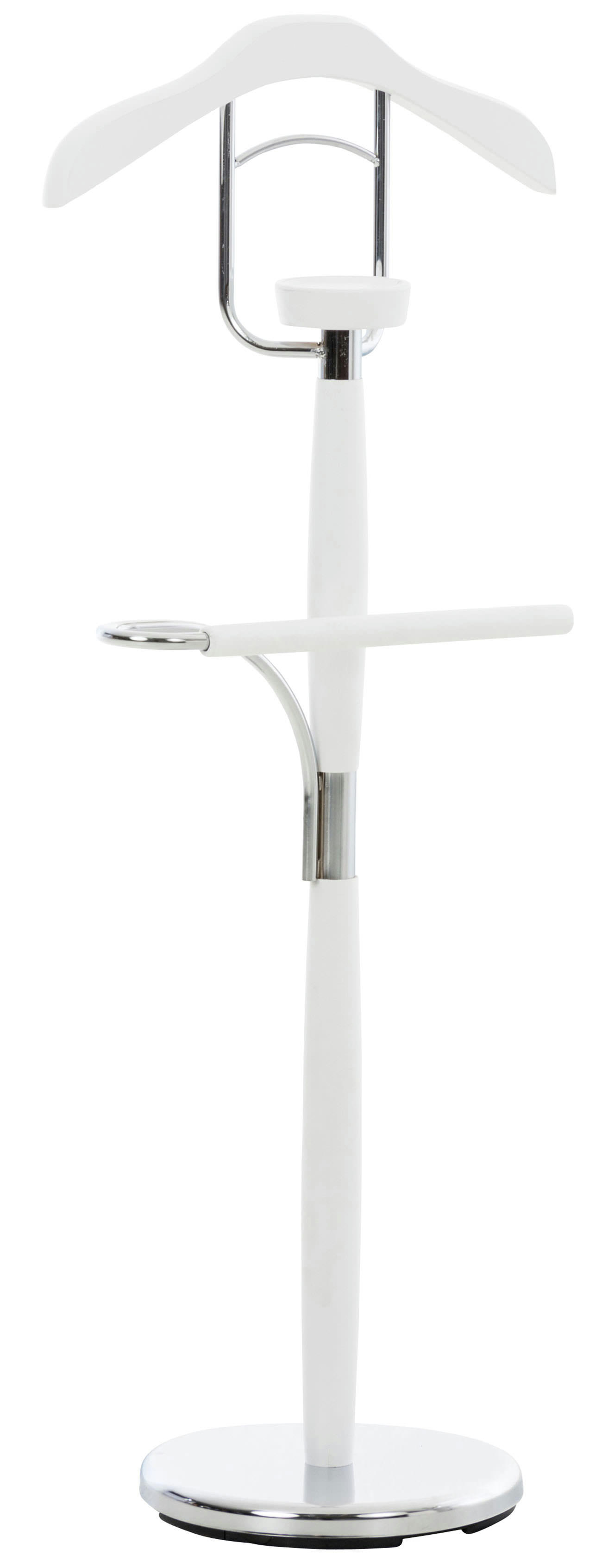 CARDIFF - Valet de chambre avec cintre en métal Blanc