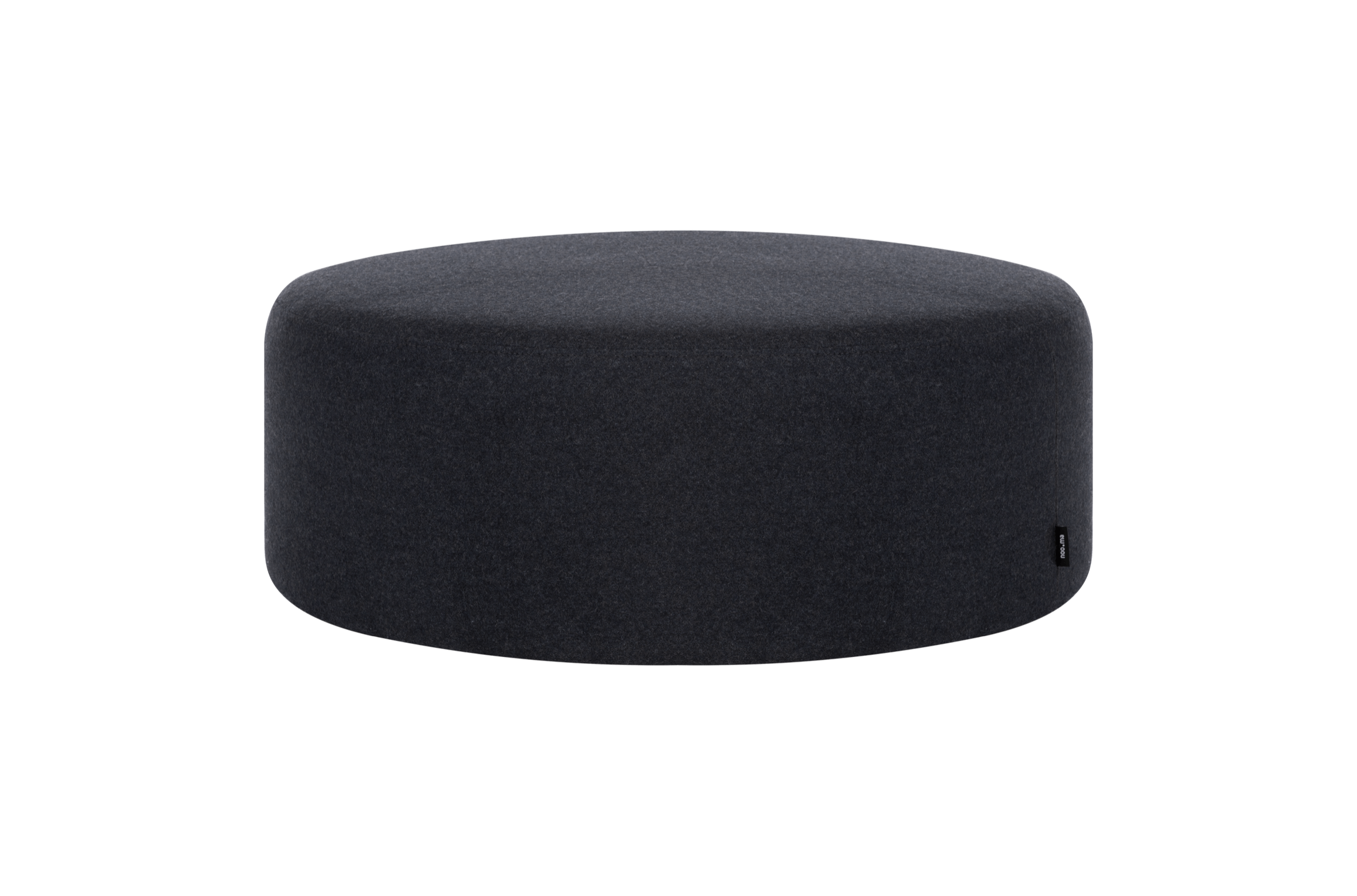 noo.ma FOLK Poef - Black Tie Wool