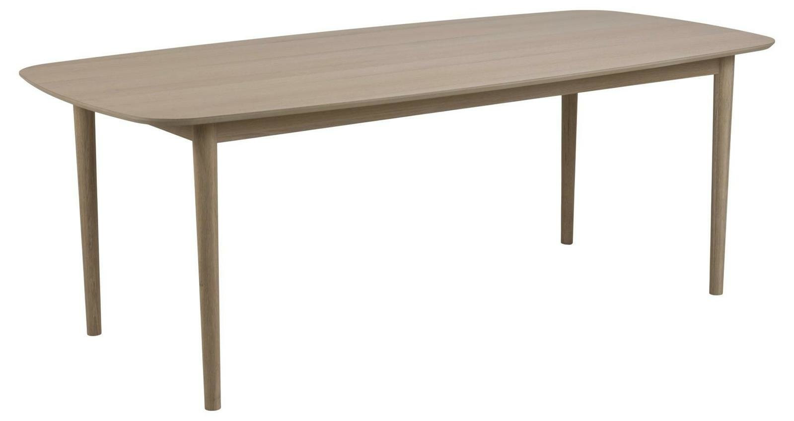 STÓŁ DREWNIANY Aston 100x210 cm dąb bielony 8 OSÓB