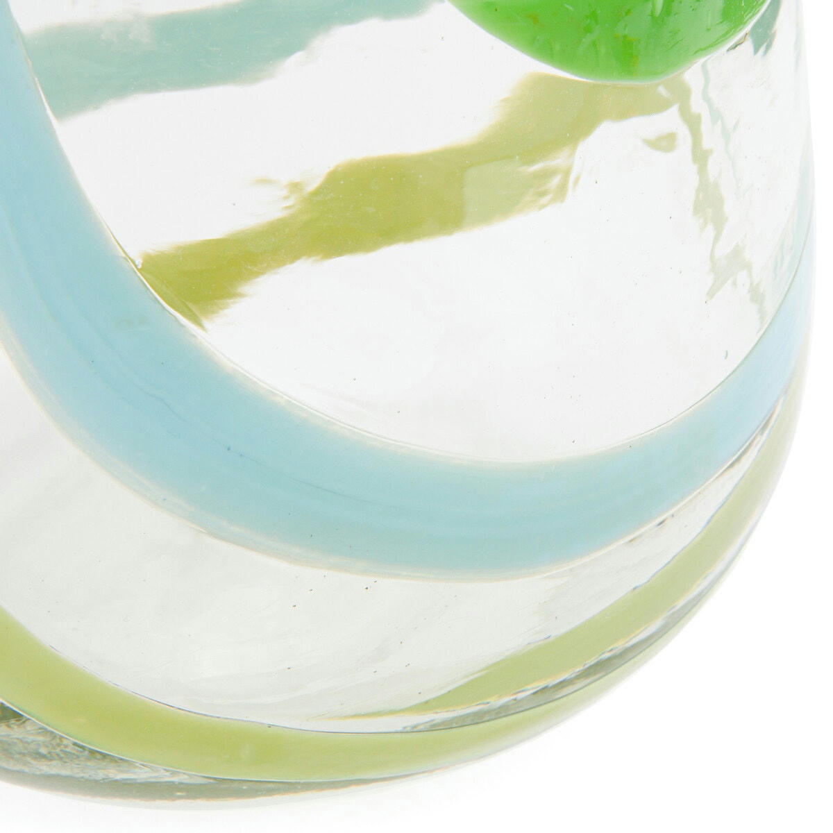 Vase en verre transparent à motifs, Spezita
