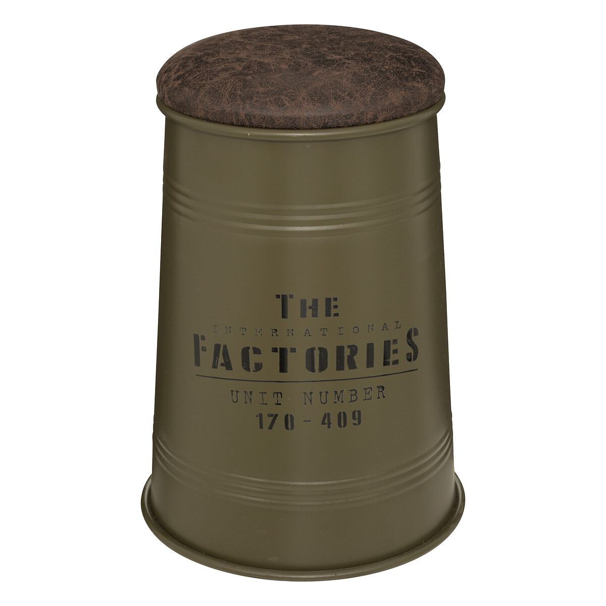 Pufe JOAO verdei em metal 47cm