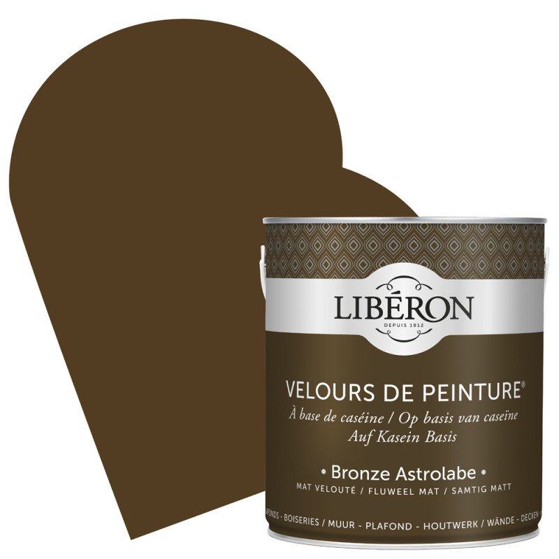 Peinture pour murs Velours de Peinture bronze astrolabe mat 2,5 L LIBERON